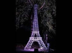 Tour Eiffel géante en fer galvanisé éclairage LED